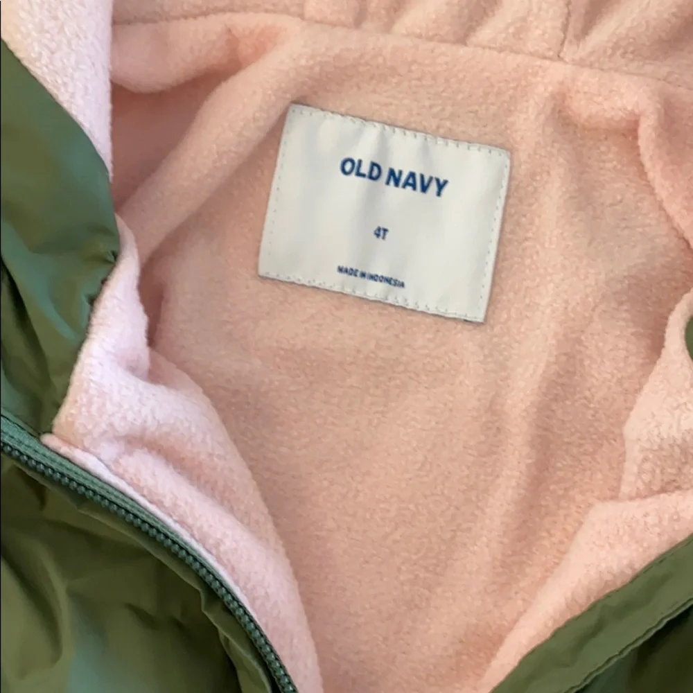 Kids Olive Green Hooded Jacket